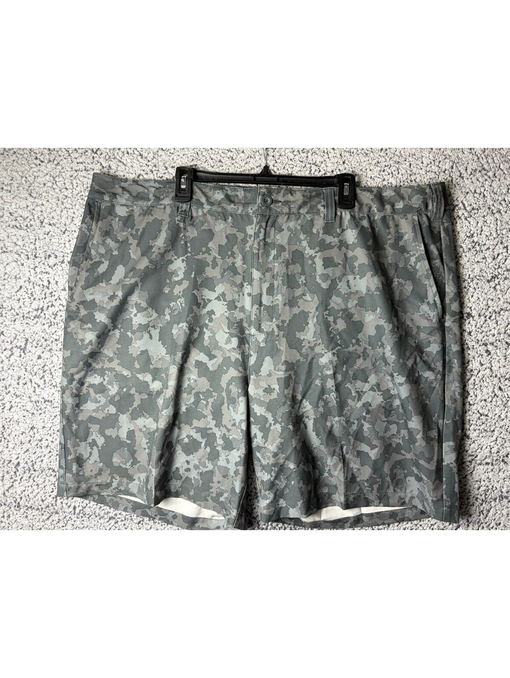 Reebok Golf Shorts Mens 48 Gray Camo Print Performance Big & Tall Golf